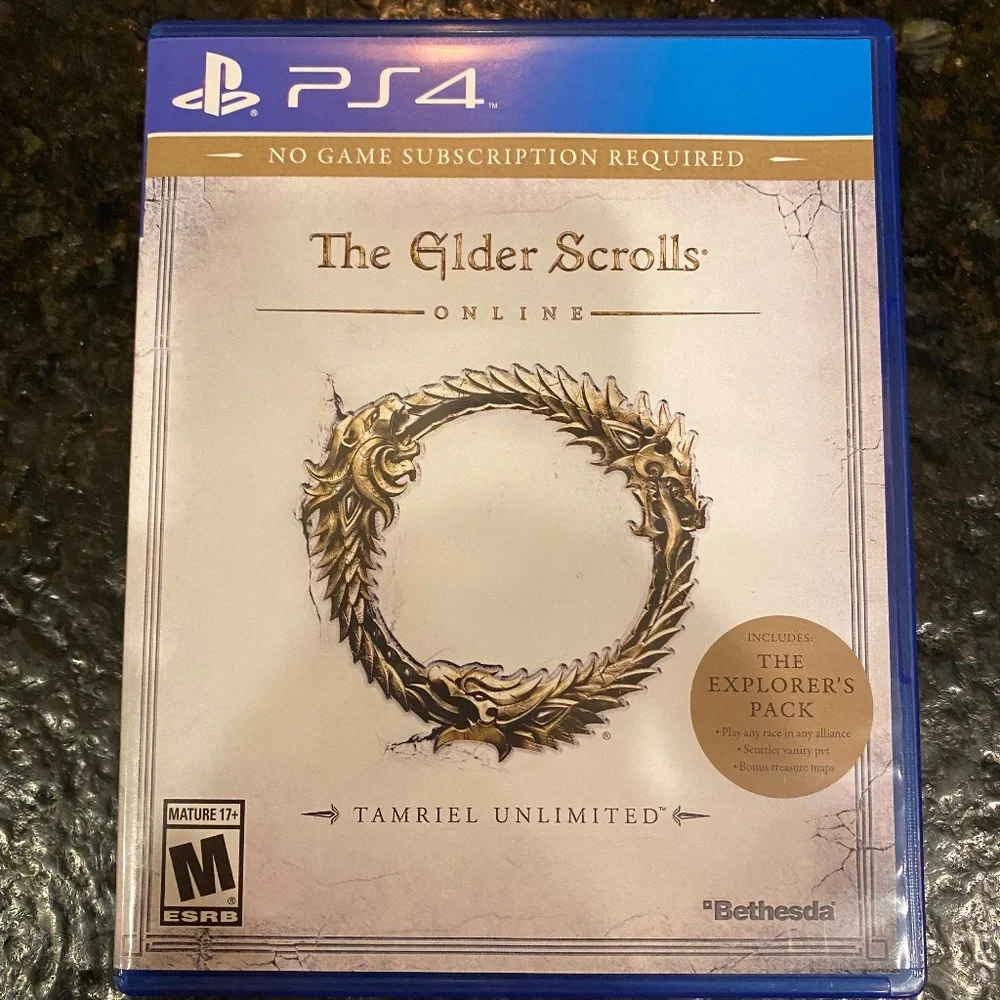 PS4 The Elder Scrolls Online Tamriel Unlimited video game Playstation 4